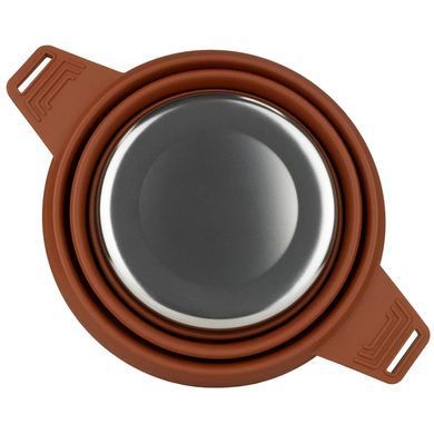 Кастрюля Tribe Collapsible Pot 2,5 л силиконовая, brown