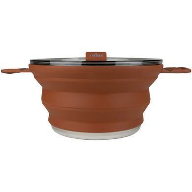 Кастрюля Tribe Collapsible Pot 2,5 л силиконовая, brown