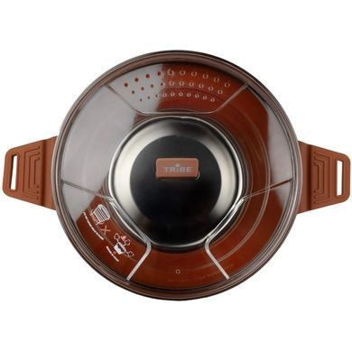 Кастрюля Tribe Collapsible Pot 2,5 л силиконовая, brown