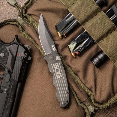 Складной нож SOG Tac Ops, Black Micarta ( SOG TO1011-BX)