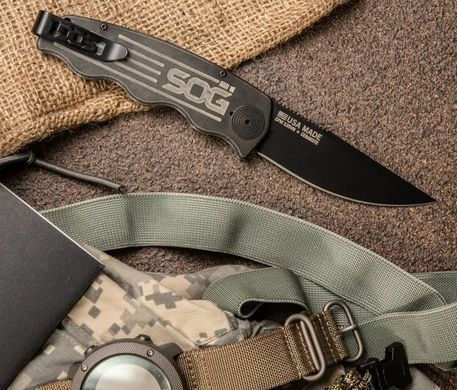 Складной нож SOG Tac Ops, Black Micarta ( SOG TO1011-BX)