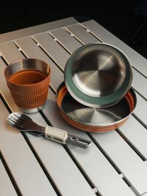 Миска складная Sea to Summit Detour Stainless Steel Collapsible Bowl, Laurel Wreath Green, M (STS ACK039011-052004)