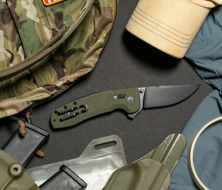 Складной нож SOG TAC XR, OD Green/Straight Edge (SOG 12-38-02--41)