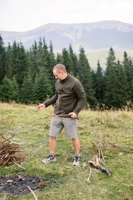 Кофта флисовая Tribe Fleece Jacket Full Zip, olive, 46