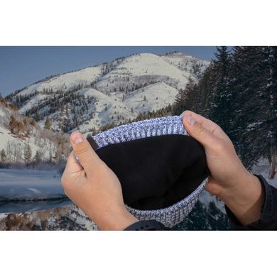 Шапка водонепроницаемая Dexshell Heathered Rib Knit Beanie, OS, бело-серая