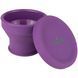 Стакан Tribe Collapsible Shot 90 мл з кришкою силіконовий, plum