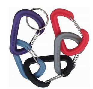 Пластиковый сервисный карабин Black Diamond JiveWire Blue, р.L (BD 800195)