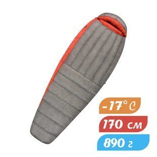Жіночий спальник Sea to Summit Flame FmIV (-10/-17&deg;C), 170 см - Women's Right Zip, Dark Grey/Paprika, Regular (STS AFM4-WR)
