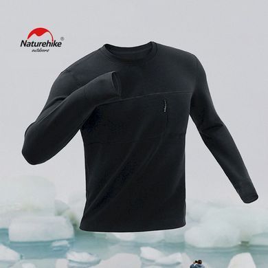 Термо-лонгслив мужской Naturehike NH22NY009, зима, размер XXL, черный