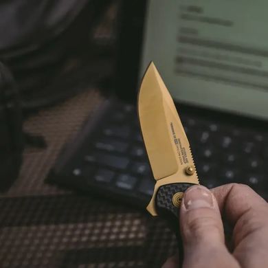Розкладний ніж SOG Terminus XR LTE, Carbon/Gold (SOG TM1033-BX)