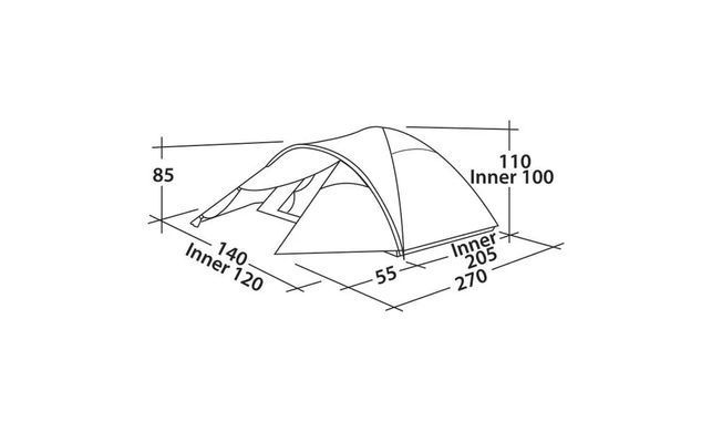 Палатка Easy Camp Quasar 200 Rustic Green