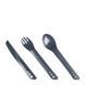 Набор столовых приборов Lifeventure Ellipse Cutlery, graphite