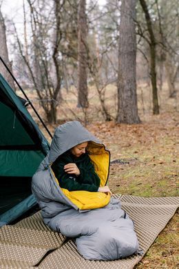 Спальний мішок Tribe Down 800 Regular пуховий T-CH-0009-grey-L