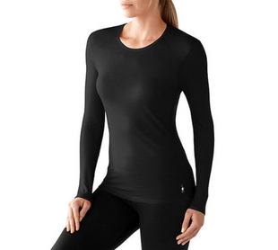 Термофутболка женская Smartwool NTS Micro 150 Crew Black, р.S (SW SN410.001-S)