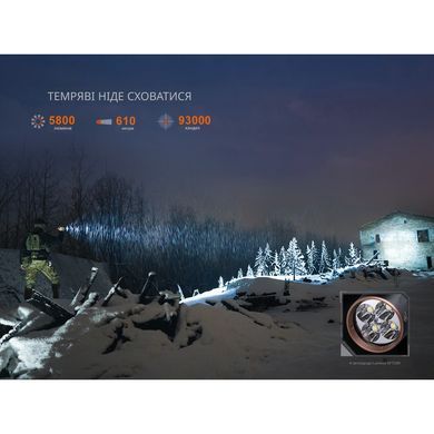 Ліхтар тактичний з червоним світлом Fenix TK35R 5800 лм | Лімітована серія