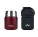 Комплект: термос Tribe Food Jar харчовий 0,35 л, red + чохол для термоса Tribe Neoprene Cover 0,35 л