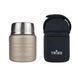 Комплект: термос Tribe Food Jar харчовий 0,35 л, beige + чохол для термоса Tribe Neoprene Cover 0,35 л