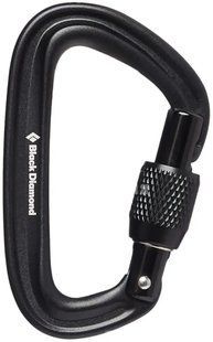 Карабин Black Diamond LiteForge Screwgate Carabiner, Black, One Size (BD 210248.0002)