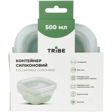 Контейнер Tribe Collapsible Container 500 мл силіконовий, mint