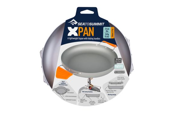 Сковородка со складными ручками Sea To Summit X-Pan 8" Orange, 2800 мл (STS AXPAN8OR)