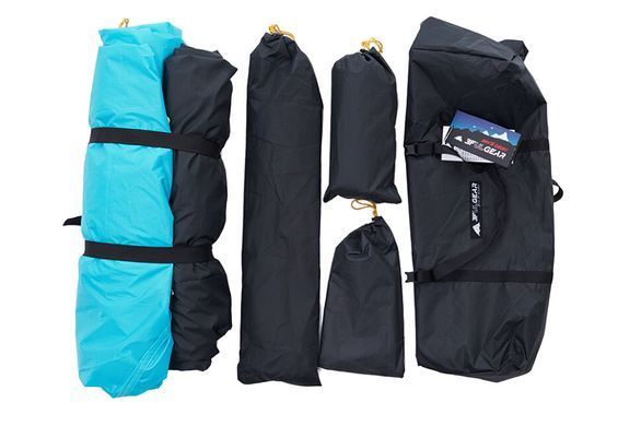 Палатка двухместная 3F Ul Gear ZhengTu 2 210T 4 season голубой