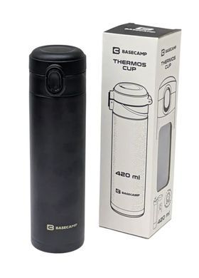 Термокружка BaseCamp Thermos Cup, 0.42 L, Black (BCP 100503)