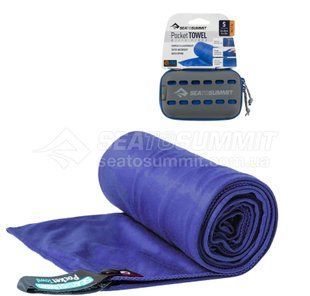 Полотенце из микрофибры от Sea to Summit Pocket Towel, S, Cobalt (STS APOCTSC)