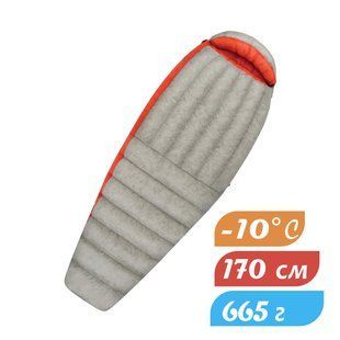 Жіночий спальник Sea To Summit Flame FmIII (-4/-10&deg;C), 170 см - Right Zip, Light Grey/Paprika (STS AFM3-WR)