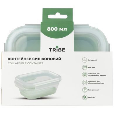 Контейнер Tribe Collapsible Container 800 мл силиконовый, mint