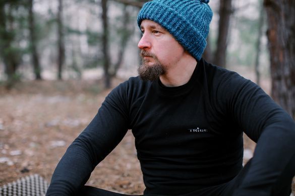 Термобелье мужское флисовое Tribe Microfleece, комплект, Черное, S