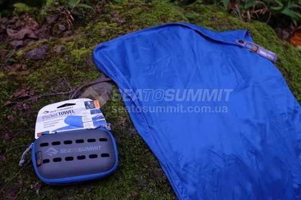 Полотенце из микрофибры от Sea to Summit Pocket Towel, S, Cobalt (STS APOCTSC)