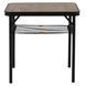 Стол Bo-Camp Garland 60x45 cm Black/Wood look (1404195)