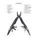 Мультитул Active Universal Tool black (866S-H)