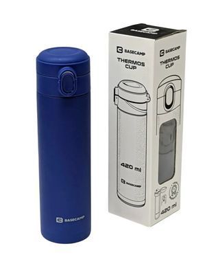 Термокружка BaseCamp Thermos Cup, 0.42 L, Blue (BCP 100505)