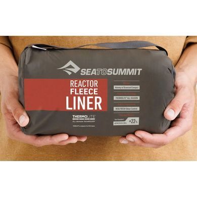 Вкладыш в спальник Sea to Summit Reactor Fleece Sleeping Bag Liner, Compact, Mummy w/ Drawcord (STS ASL031031-191902)
