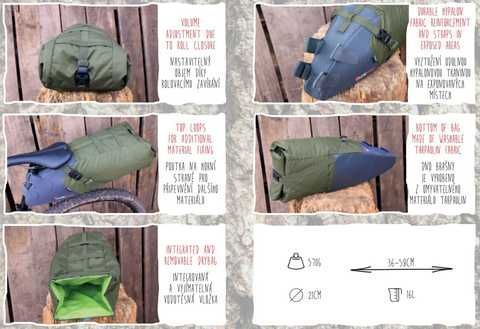 Сумка підсидільна Acepac Saddle Bag Cordura L, Blue