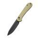 Ніж складаний туристичний Civivi Elementum Pocket, (8.9 см) 14C28N / Micarta оливковий