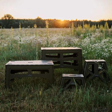 Стол Tribe Camp Table High пластиковый, olive