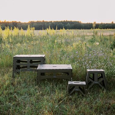 Стол Tribe Camp Table High пластиковый, olive