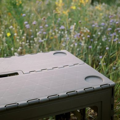 Стол Tribe Camp Table High пластиковый, olive