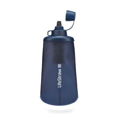 Бутылка-фильтр для воды LifeStraw Peak Squeeze, 650 мл, Mountain Blue (LSW LSPSFMLMBWW)