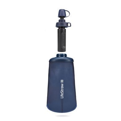 Бутылка-фильтр для воды LifeStraw Peak Squeeze, 650 мл, Mountain Blue (LSW LSPSFMLMBWW)