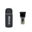 Комплект: термос Tramp Soft Touch 0,75 л UTRC-108 серый + пробка с заварником