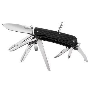 Багатофункціональний ніж Ruike Trekker LD51-B, (8.5 см) 12C27 / G10 чорний, 23 інстр.