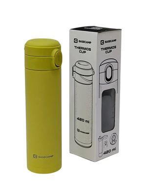 Термокружка BaseCamp Thermos Cup, 0.42 L, Yellow (BCP 100512)