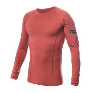 Термофутболка мужская Sensor Merino Active LS terracotta 23200037, SM11MA-terracotta-S