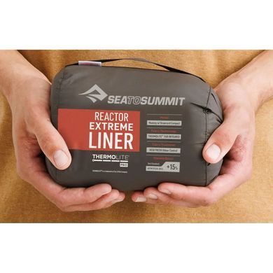 Вкладиш в спальник Sea to Summit Reactor Extreme Sleeping Bag Liner, Compact, Mummy w/ Drawcord (STS ASL031071-190802)