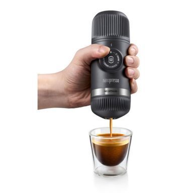 Портативная эспрессо-кофеварка Wacaco Nanopresso с адаптером для капсул, механическая, для молотого кофе