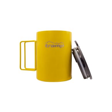 Термокружка Tramp со складными ручками и поилкой 400 мл желтая