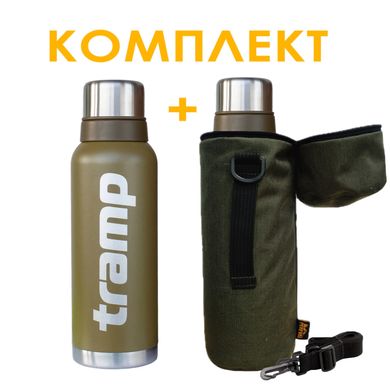 Комплект термос Tramp 1,2 л TRC-028 + чехол для термоса Tramp 1,2 л